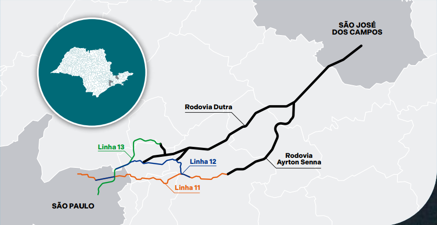 Intercity Train East Axis (São Paulo–São José dos Campos)